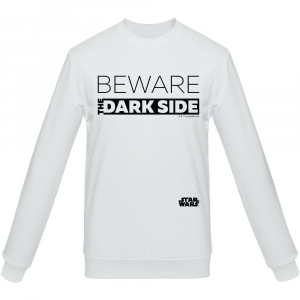 Свитшот Beware The Dark Side, белый - купить оптом