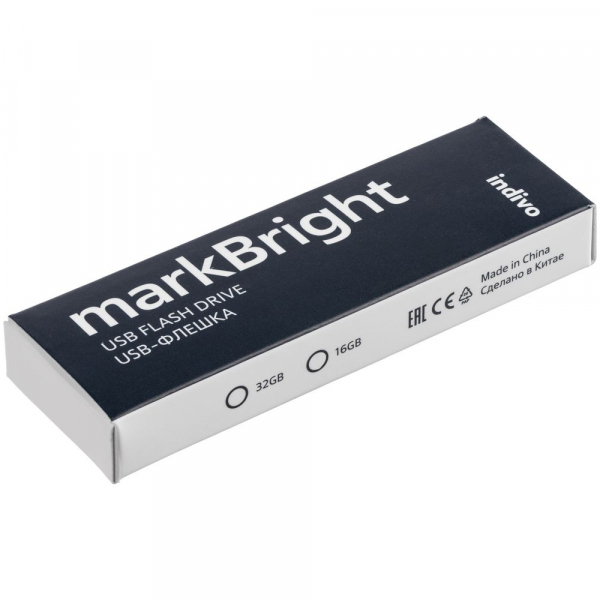 Флешка markBright с белой подсветкой, 16 Гб - купить оптом