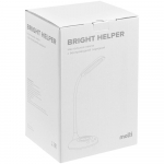 Лампа с беспроводной зарядкой Bright Helper, белая, фото 7