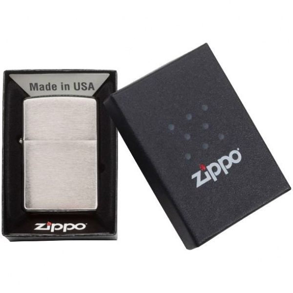Зажигалка Zippo Armor Brushed, матовая серебристая - купить оптом