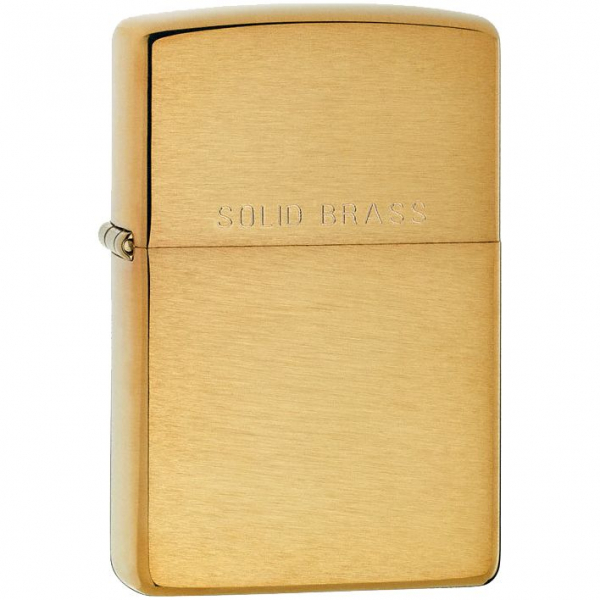 Зажигалка Zippo Classic Brushed, золотистая - купить оптом