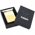 Зажигалка Zippo Classic Brushed, золотистая, фото 2