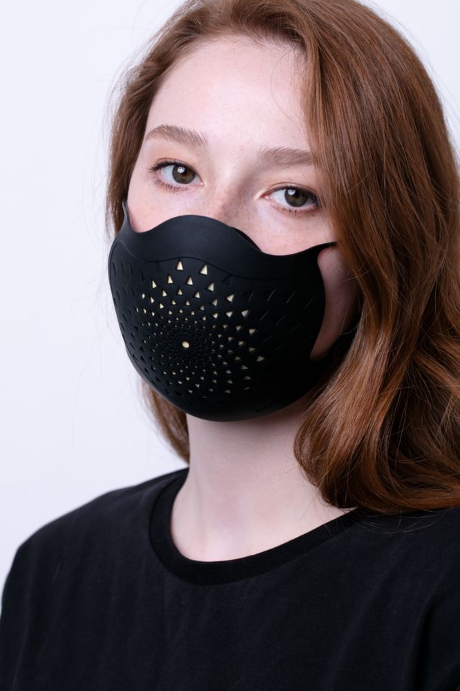 Многоразовая маска с прополисом PropMask, силиконовая, серая - купить оптом