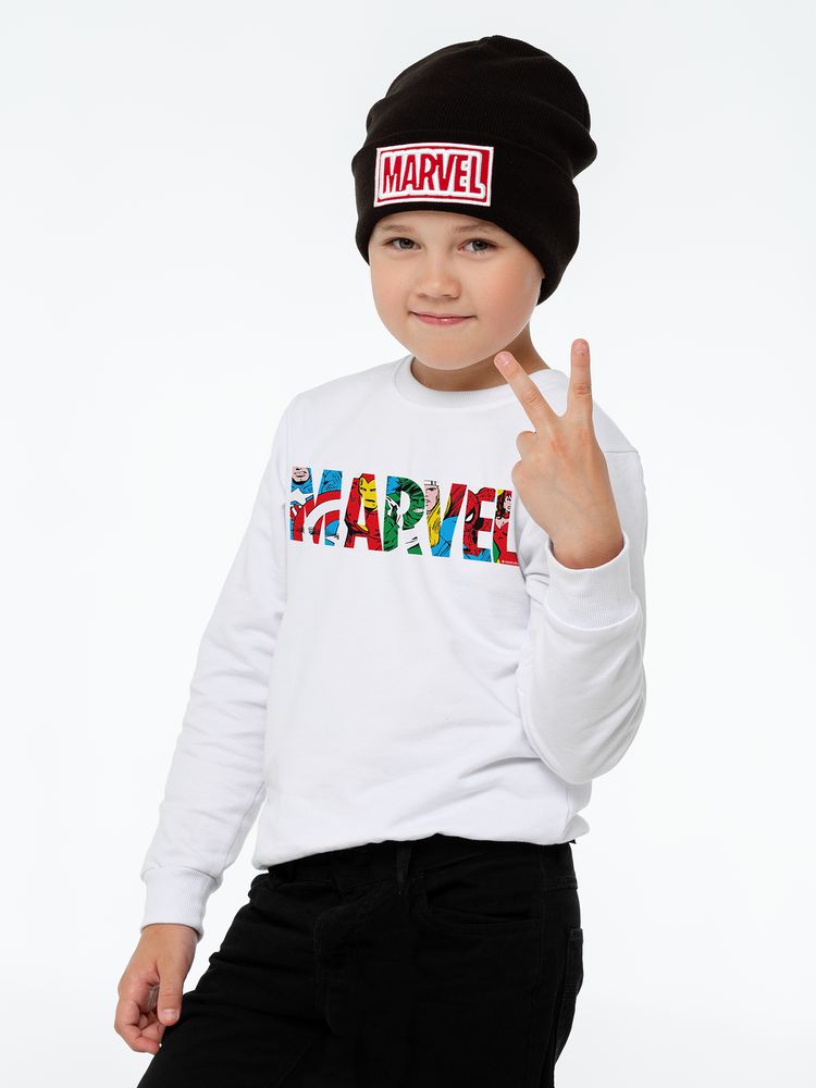 Свитшот детский Marvel Avengers, белый - купить оптом