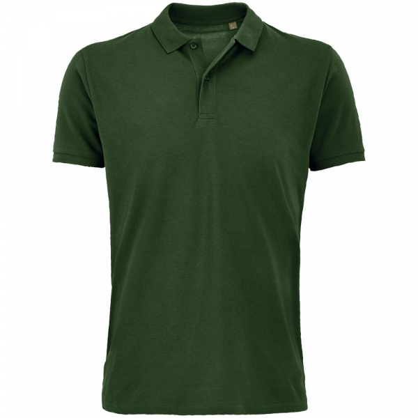 Рубашка поло мужская Planet Men, темно-зеленая - купить оптом