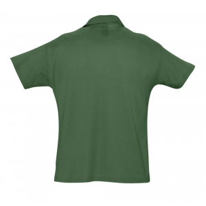 Рубашка поло мужская Summer 170, темно-зеленая - купить оптом