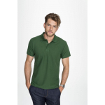 Рубашка поло мужская Summer 170, темно-зеленая, фото 4