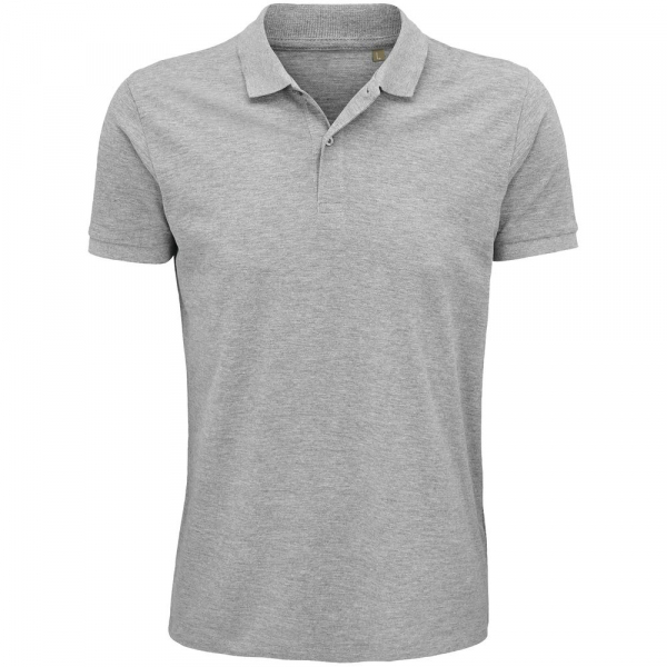 Рубашка поло мужская Planet Men, серый меланж - купить оптом