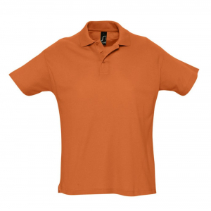 Рубашка поло мужская Summer 170, оранжевая - купить оптом