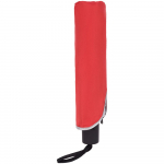Зонт-наоборот складной Silvermist, красный с серебристым, фото 3