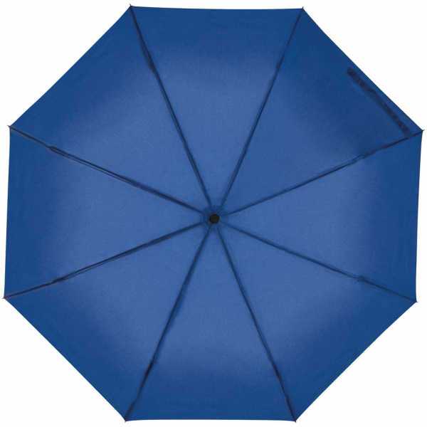 Зонт складной Hoopy с ручкой-карабином, синий - купить оптом