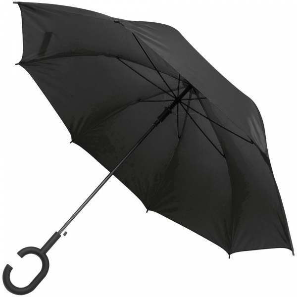 Зонт-трость Charme, черный - купить оптом
