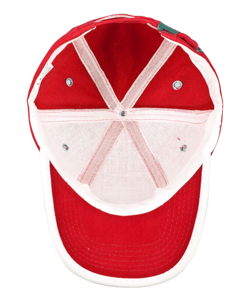 Бейсболка Unit Trendy, красная с белым, уценка - купить оптом