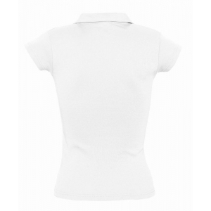 Рубашка поло женская без пуговиц Pretty 220, белая - купить оптом