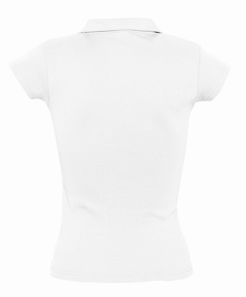 Рубашка поло женская без пуговиц Pretty 220, белая - купить оптом