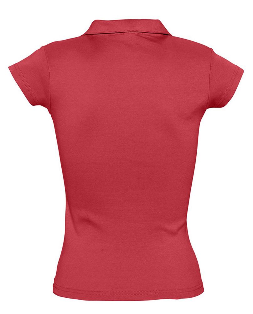 Рубашка поло женская без пуговиц Pretty 220, красная - купить оптом