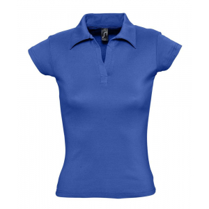 Рубашка поло женская без пуговиц Pretty 220, ярко-синяя (royal) - купить оптом