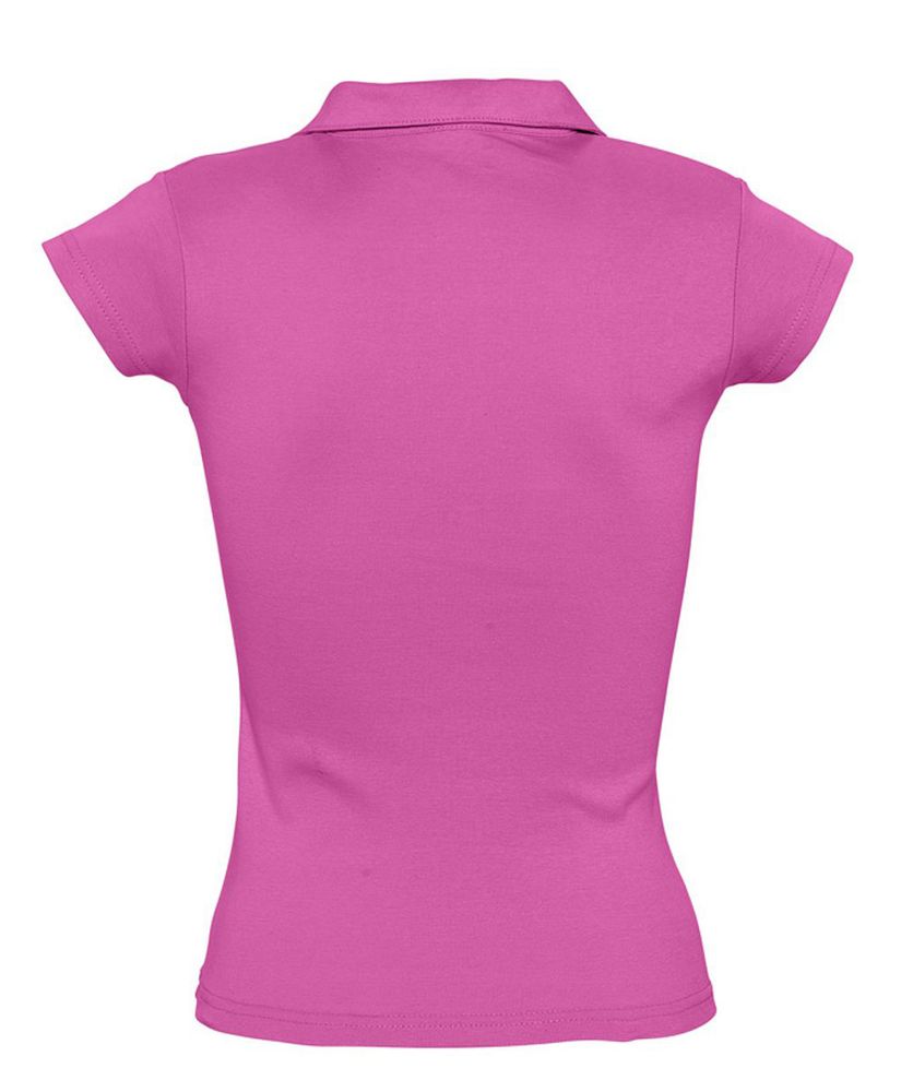 Рубашка поло женская без пуговиц Pretty 220, ярко-розовая - купить оптом