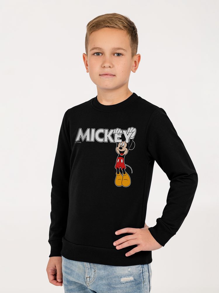 Свитшот детский Mickey, черный - купить оптом