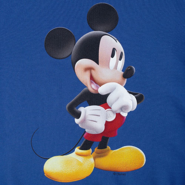 Футболка детская Mickey Mouse, ярко-синяя - купить оптом