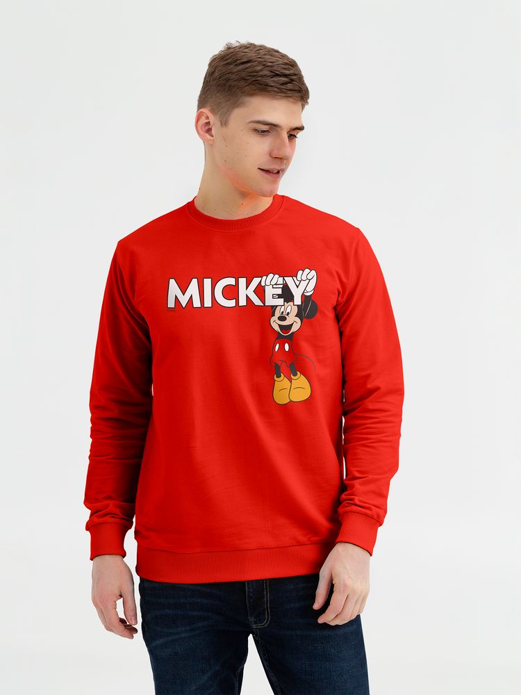 Свитшот Mickey, красный - купить оптом