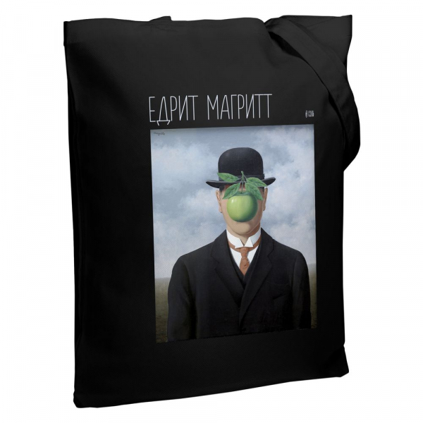 Холщовая сумка «Едрит Магритт», черная - купить оптом