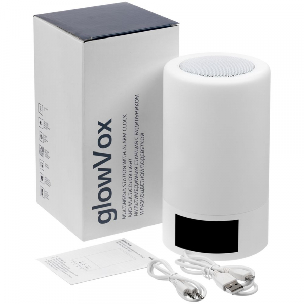 Мультимедийная станция glowVox, белая - купить оптом