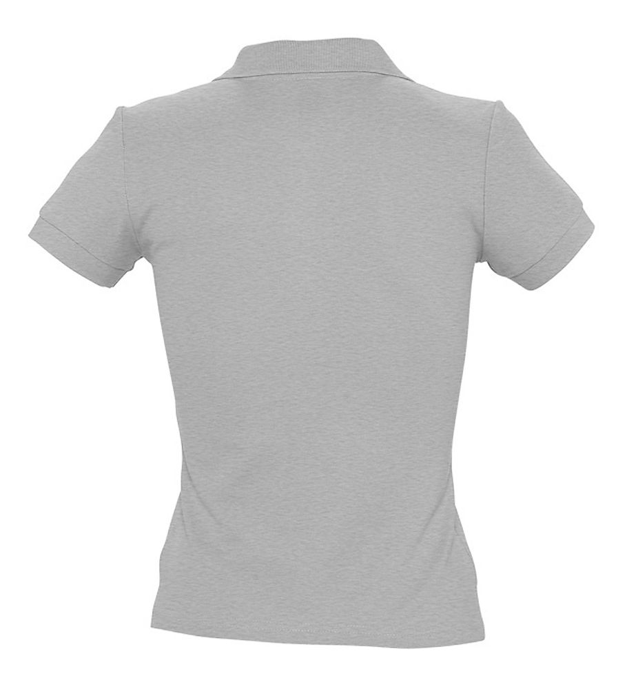 Рубашка поло женская People 210, серый меланж - купить оптом
