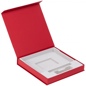 Коробка Memoria под ежедневник, аккумулятор и ручку, красная - купить оптом