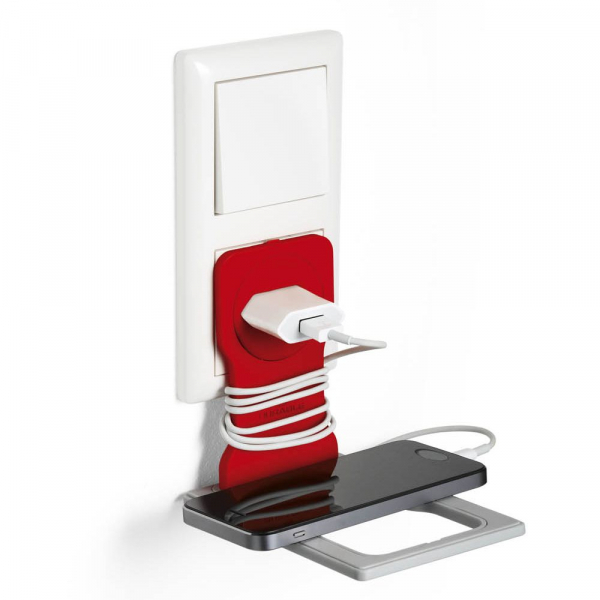 Держатель для зарядки телефона Varicolor Phone Holder, красный - купить оптом