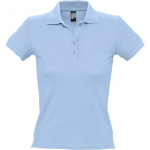 Рубашка поло женская People 210, темно-синяя (navy) - купить оптом
