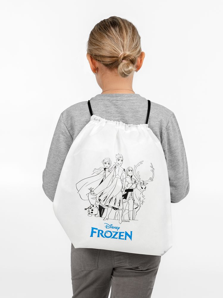 Рюкзак-раскраска с мелками Frozen, белый - купить оптом