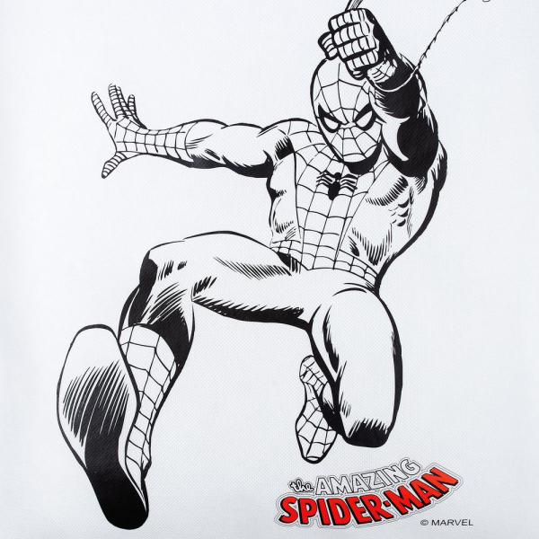 Рюкзак-раскраска с мелками Spider-Man, белый - купить оптом