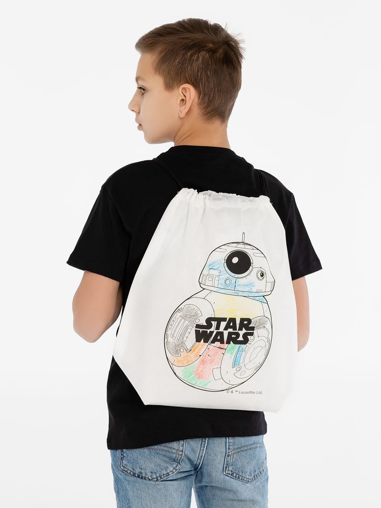 Рюкзак-раскраска с мелками BB-8 Droid, белый - купить оптом