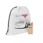 Рюкзак-раскраска с мелками «Молния МакКуин», белый, фото 1