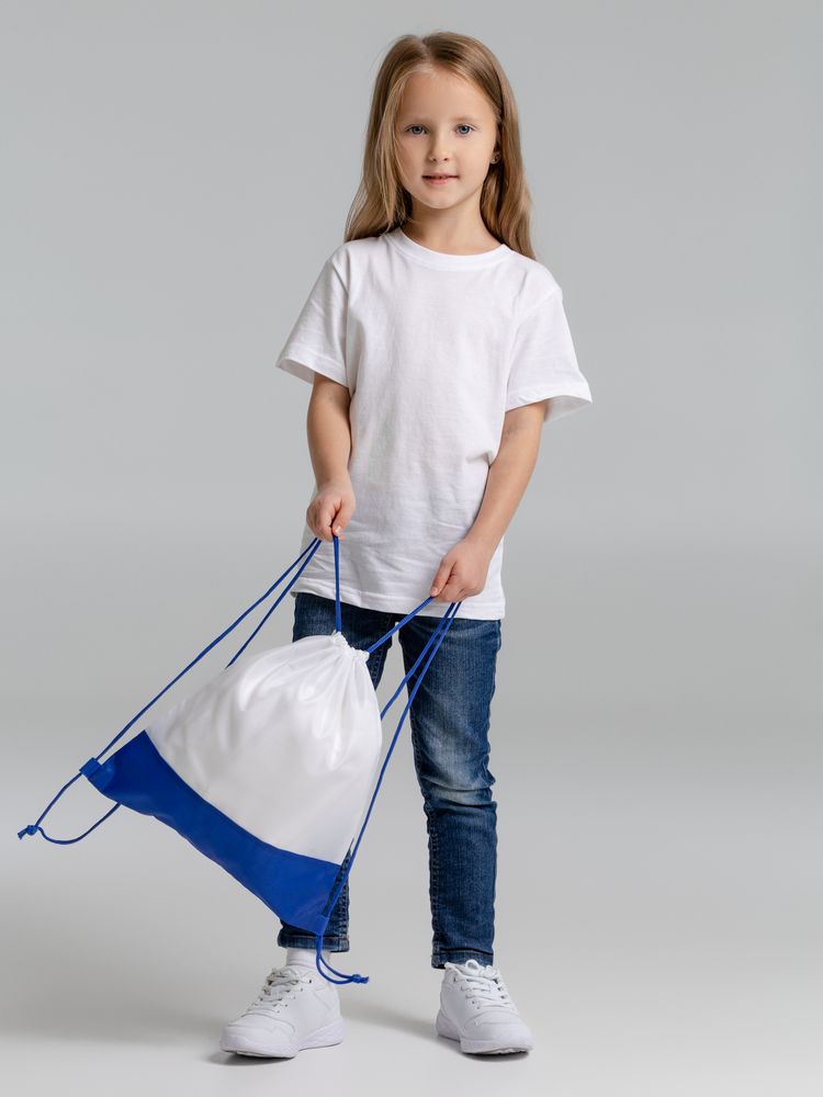 Рюкзак детский Classna, белый с синим - купить оптом