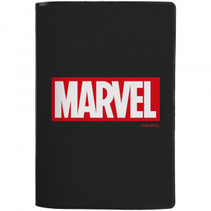 Обложка для паспорта Marvel, черная - купить оптом
