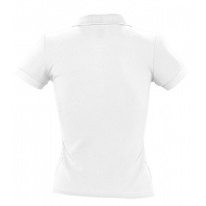 Рубашка поло женская People 210, белая - купить оптом