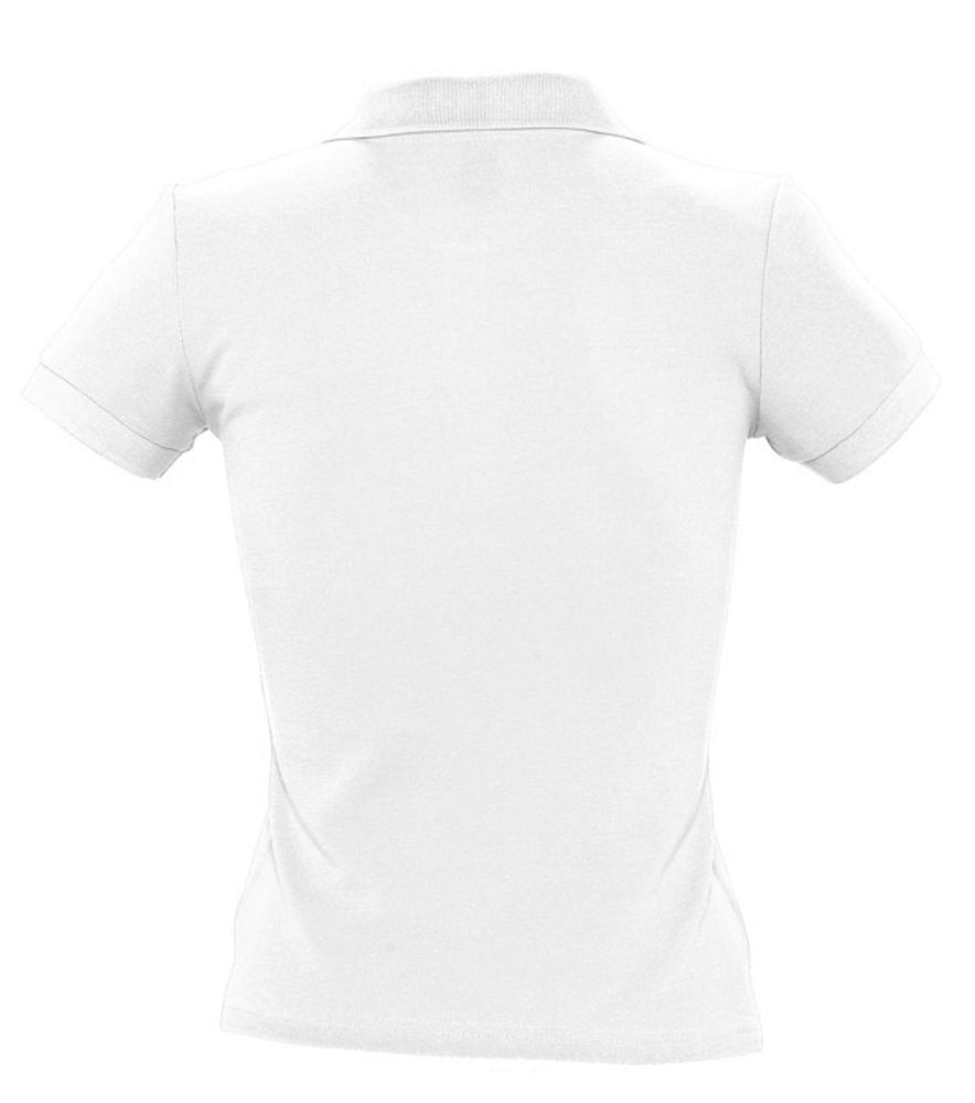 Рубашка поло женская People 210, белая - купить оптом