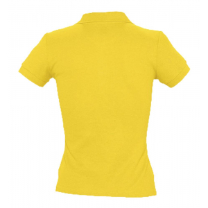 Рубашка поло женская People 210, желтая - купить оптом