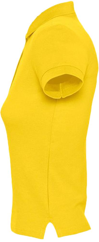 Рубашка поло женская People 210, желтая - купить оптом