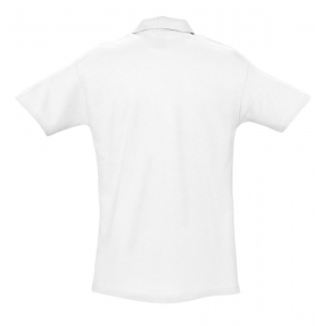 Рубашка поло мужская Spring 210, белая - купить оптом
