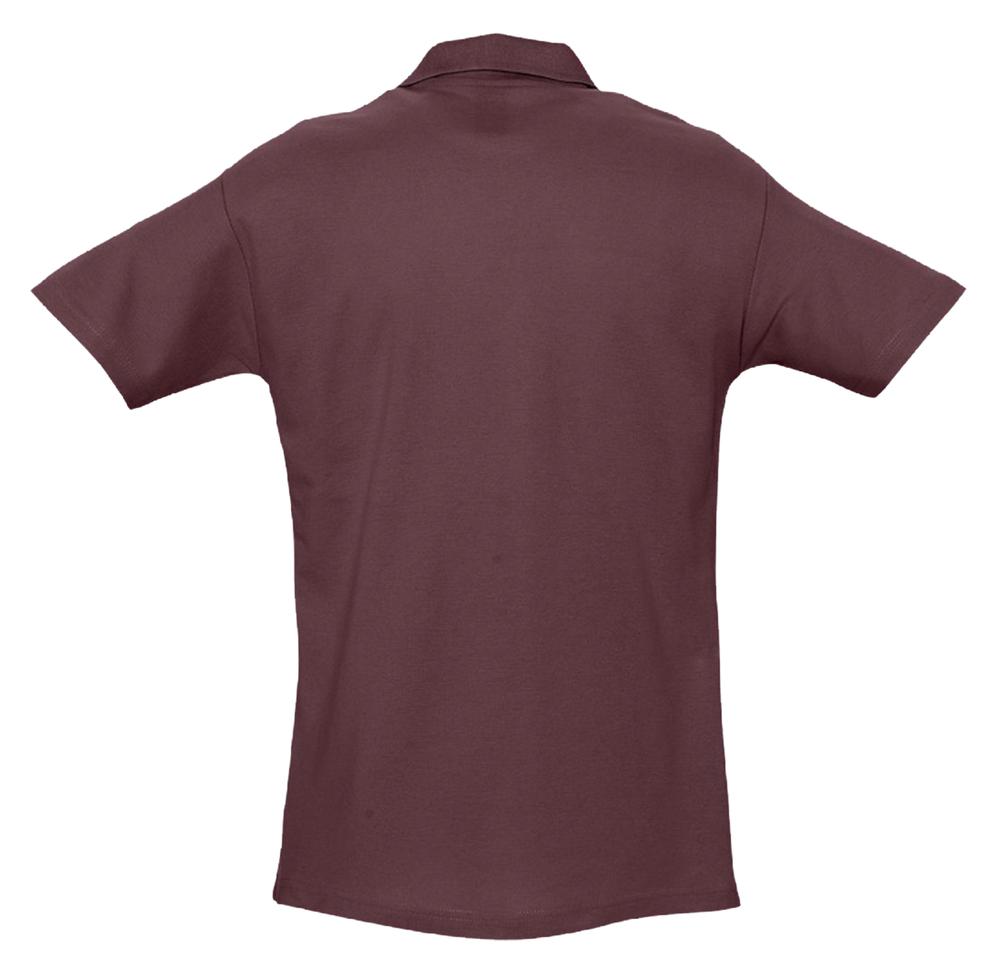 Рубашка поло мужская Spring 210, бордовая - купить оптом