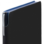 Ежедневник Flexpen Black, недатированный, черный с синим, фото 2