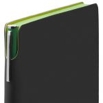 Ежедневник Flexpen Black, недатированный, черный с зеленым, фото 2
