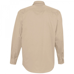 Рубашка мужская с длинным рукавом Bel Air, бежевая - купить оптом