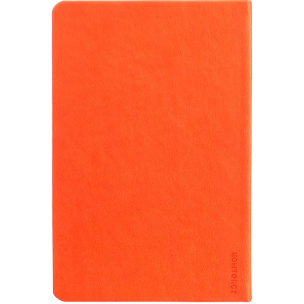 Блокнот Cluster Mini в клетку, оранжевый - купить оптом