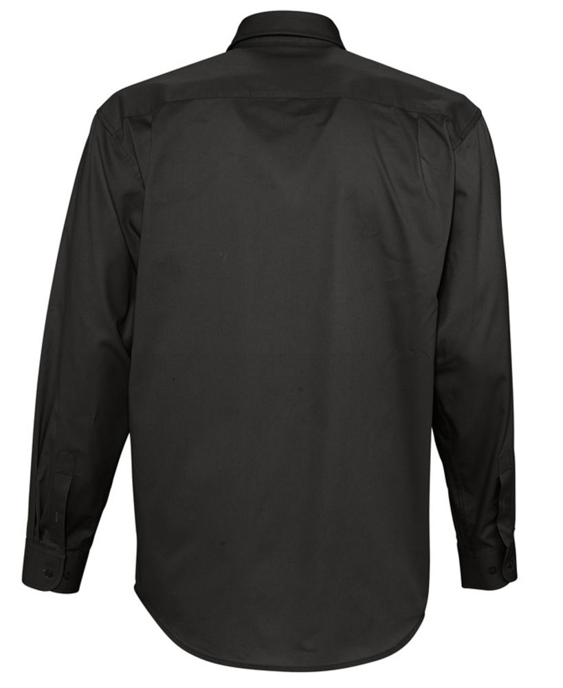 Рубашка мужская с длинным рукавом Bel Air, черная - купить оптом