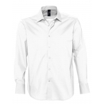 Рубашка мужская с длинным рукавом Bel Air, темно-синяя (кобальт) - купить оптом