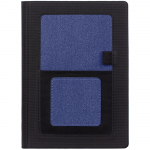 Ежедневник Mobile, недатированный, черный с синим, фото 1